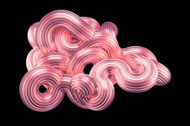 Güzel metalik pembe arka plan. 3d görüntüleme, 3d illüstrasyon.