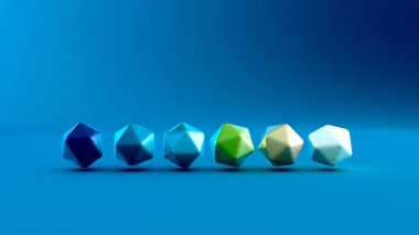 Yuvarlak formlu soyut arkaplan. 3d görüntüleme, 3d illüstrasyon.