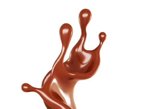 Egy Kis Csokoládé Renderelés Illusztráció — Stock Fotó