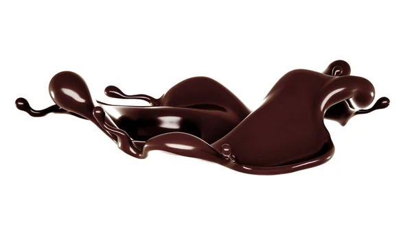 Ein Spritzer Schokolade Darstellung Illustration — Stockfoto