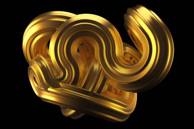 Güzel altın arka plan. 3d görüntüleme, 3d illüstrasyon.