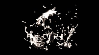 Bir tutam altın. 3d görüntüleme, 3d illüstrasyon.