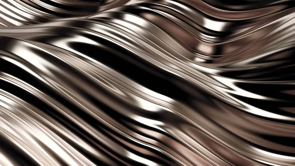 Bellissimo Sfondo Metallico Lusso Rendering Illustrazione — Foto Stock