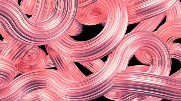 美しいメタリックピンクの背景 3Dレンダリング 3Dイラスト — ストック写真
