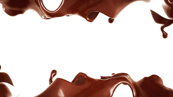 Een Scheutje Chocolade Weergave Illustratie — Stockfoto