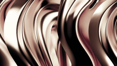 Saten kumaşlı, gümüş renkli bir arka plan. 3d görüntüleme, 3d illüstrasyon.