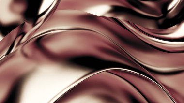 Saten kumaşlı, gümüş renkli bir arka plan. 3d görüntüleme, 3d illüstrasyon.