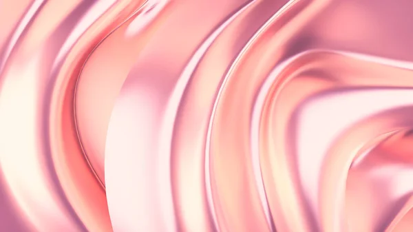 Роскошный Розовый Фон Атласной Драпировкой Рендеринг Иллюстрация — стоковое фото