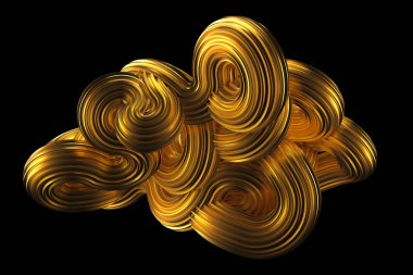 Güzel altın arka plan. 3d görüntüleme, 3d illüstrasyon.