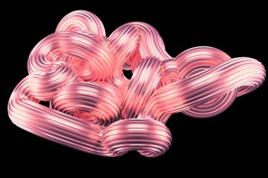 Güzel metalik pembe arka plan. 3d görüntüleme, 3d illüstrasyon.