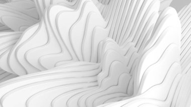 Çizgileri olan beyaz bir arka plan. 3d görüntüleme, 3d illüstrasyon.