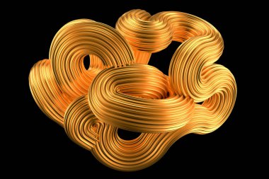 Güzel altın arka plan. 3d görüntüleme, 3d illüstrasyon.