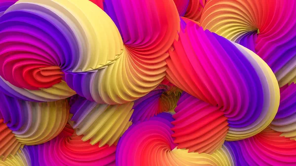 Abstrakte Regenbogenpastellform Darstellung Illustration — Stockfoto