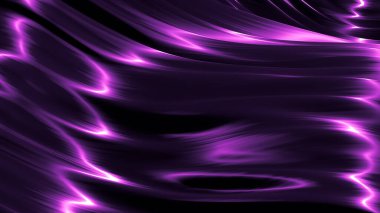 Uçan kumaşlı lüks mor bir arka plan. 3d görüntüleme, 3d illüstrasyon.