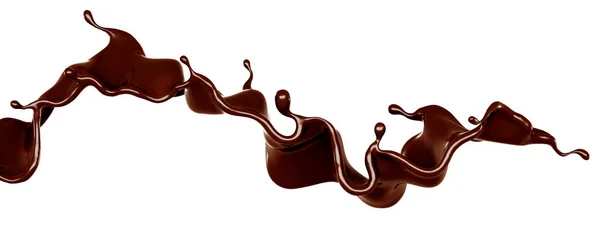 Всплеск Шоколада Рендеринг Иллюстрация — стоковое фото