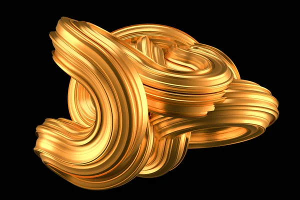 Prachtige Gouden Achtergrond Weergave Illustratie — Stockfoto