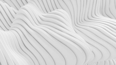 Çizgileri olan beyaz bir arka plan. 3d görüntüleme, 3d illüstrasyon.