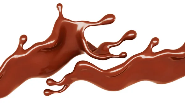 Peu Chocolat Rendu Illustration — Photo