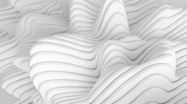 Çizgileri olan beyaz bir arka plan. 3d görüntüleme, 3d illüstrasyon.
