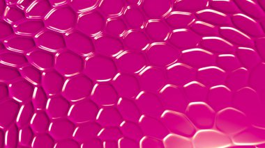 Pembe geometrik arka plan ve rahatlama. 3d görüntüleme, 3d illüstrasyon.