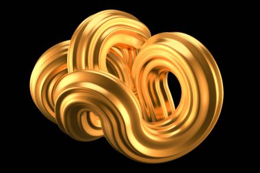 Güzel altın arka plan. 3d görüntüleme, 3d illüstrasyon.