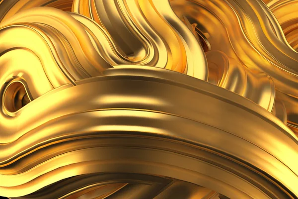 Schöner Goldener Hintergrund Darstellung Illustration — Stockfoto