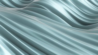 Kumaşlı, güzel, gri bir arka plan. 3d görüntüleme, 3d illüstrasyon.