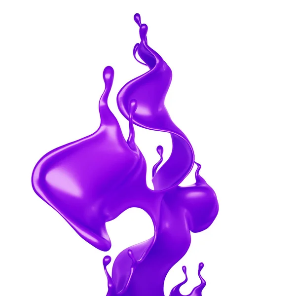 Una Pizca Pintura Púrpura Representación Ilustración — Foto de Stock