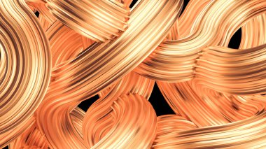 Güzel altın arka plan. 3d görüntüleme, 3d illüstrasyon.