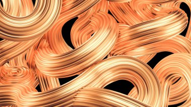 Güzel altın arka plan. 3d görüntüleme, 3d illüstrasyon.