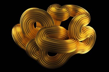 Güzel altın arka plan. 3d görüntüleme, 3d illüstrasyon.