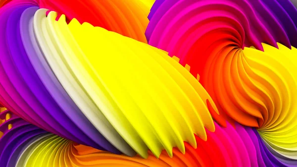 Forma Abstracta Pastel Arco Iris Representación Ilustración — Foto de Stock