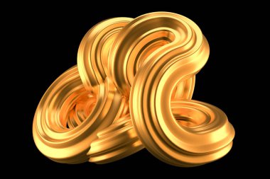 Güzel altın arka plan. 3d görüntüleme, 3d illüstrasyon.