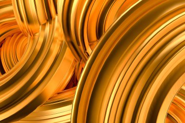 Güzel altın arka plan. 3d görüntüleme, 3d illüstrasyon.