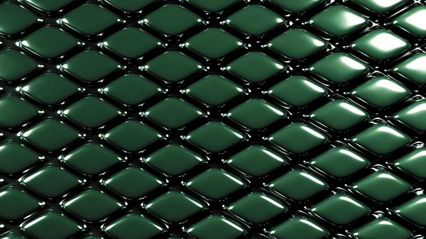 Green Geometric Background Relief Rendering Illustration — Stock Photo, Image