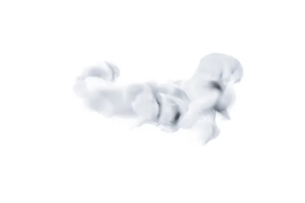 Nuvole Fumo Sfondo Bianco Rendering Illustrazione — Foto Stock