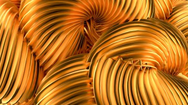 Güzel altın arka plan. 3d görüntüleme, 3d illüstrasyon.