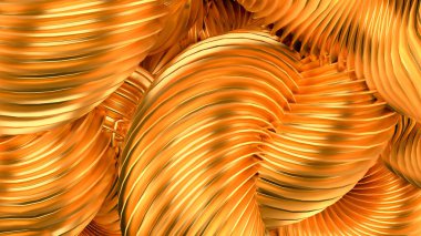 Güzel altın arka plan. 3d görüntüleme, 3d illüstrasyon.