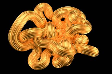 Güzel altın arka plan. 3d görüntüleme, 3d illüstrasyon.