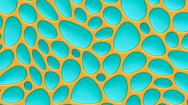 Turquoise texture background with relief and circles. 3d rendering, 3d illustration.
