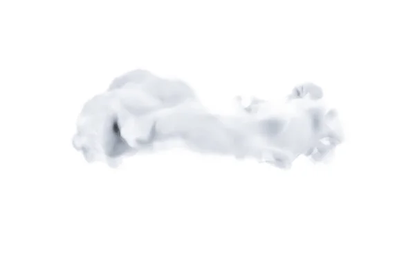 Nuvole Fumo Sfondo Bianco Rendering Illustrazione — Foto Stock