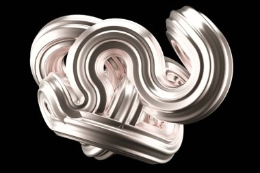 Güzel gümüş arka plan. 3d görüntüleme, 3d illüstrasyon.