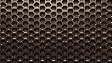Gümüş, metal arka plan ızgarası. 3d görüntüleme 3d