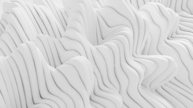 Çizgileri olan beyaz bir arka plan. 3d görüntüleme, 3d illüstrasyon.