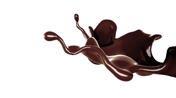 Peu Chocolat Rendu Illustration — Photo