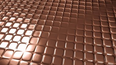 Kahverengi geometrik arka plan ve rahatlama. 3d görüntüleme, 3d illüstrasyon.