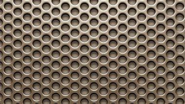 Gümüş, metal arka plan ızgarası. 3d görüntüleme 3d