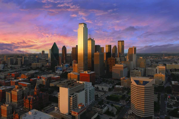 Dallas vista dal centro ripresa dalla torre di riunione — Foto Stock