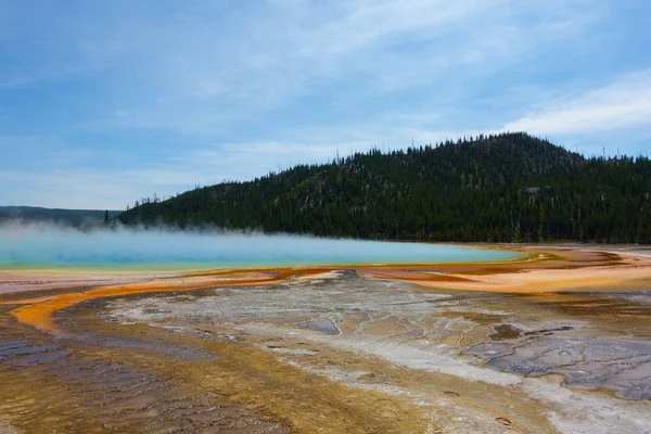 Grand Prismatic Springs, parc national de Yellowstone, Wyoming — Photo