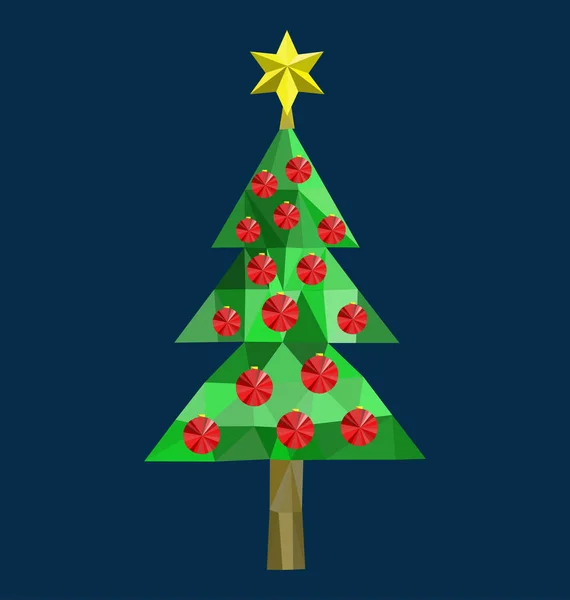 Çokgen Noel ağacı görüntü